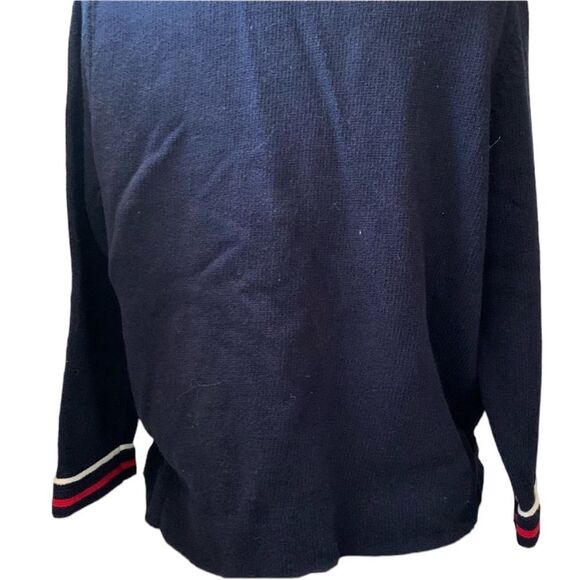 Talbots Red, White, and Blue Open Front Cardigan - Picture 2 of 5